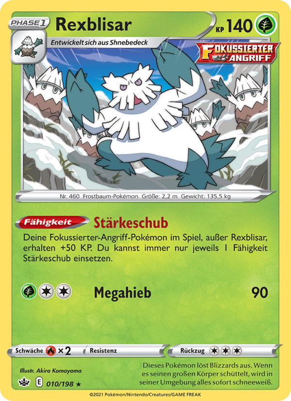 Rexblisar 10 — Chilling Reign (German Pokémon TCG card)