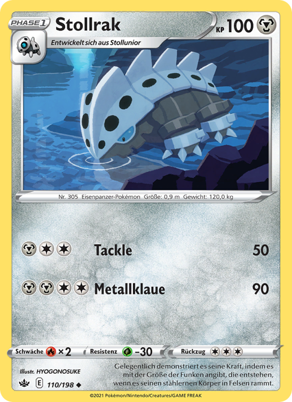 Stollrak 110 — Chilling Reign (German Pokémon TCG card)