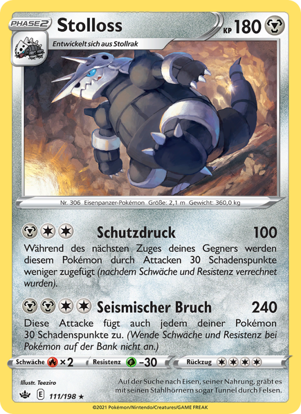 Stolloss 111 — Chilling Reign (German Pokémon TCG card)