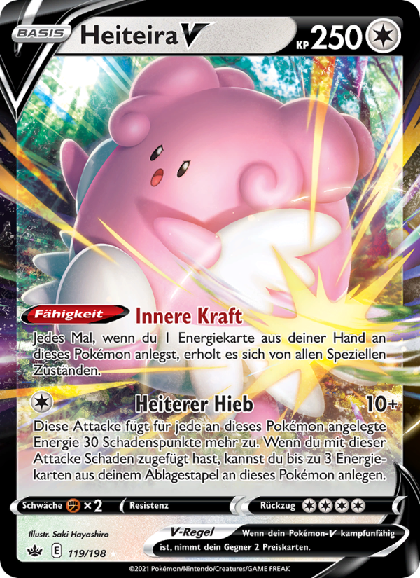 Heiteira V 119 — Chilling Reign (German Pokémon TCG card)