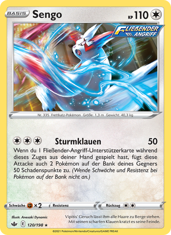 Sengo 120 — Chilling Reign (German Pokémon TCG card)