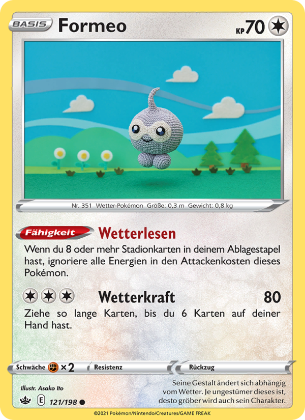 Formeo 121 — Chilling Reign (German Pokémon TCG card)