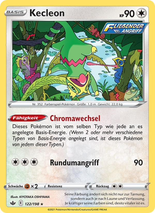 Kecleon 122 — Chilling Reign (German Pokémon TCG card)