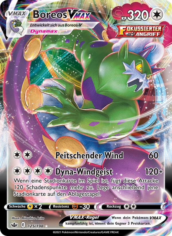 Boreos VMAX 125 — Chilling Reign (German Pokémon TCG card)