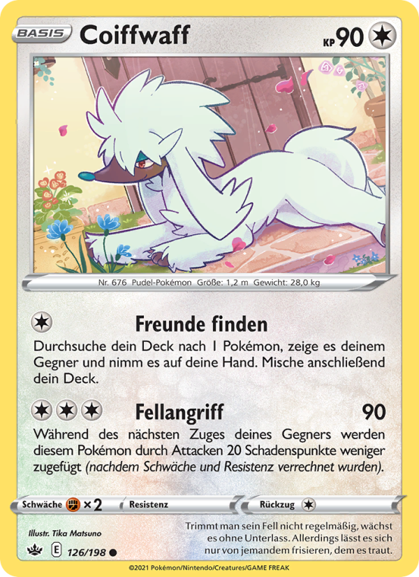 Coiffwaff 126 — Chilling Reign (German Pokémon TCG card)