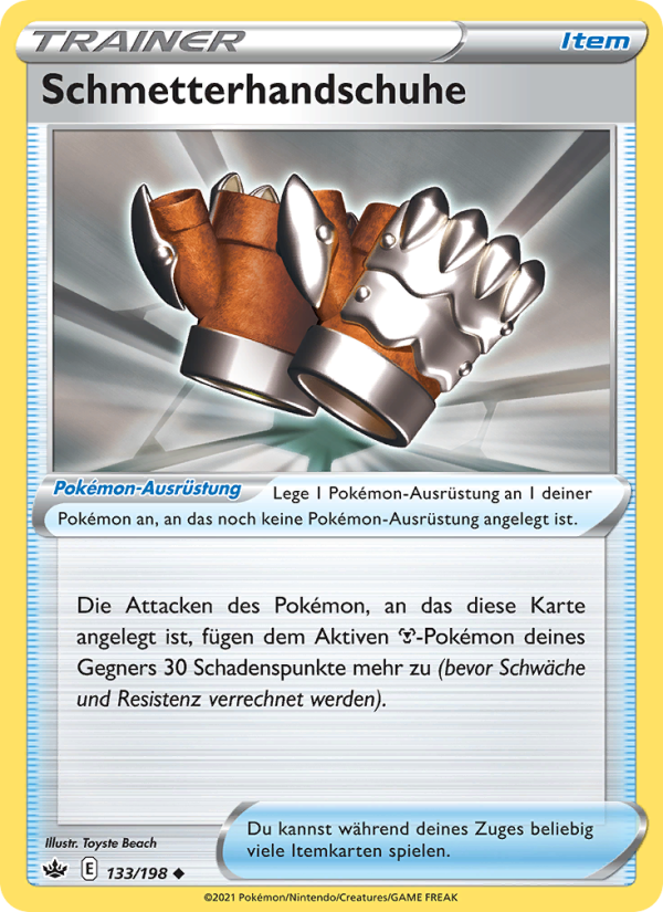 Schmetterhandschuhe 133 — Chilling Reign (German Pokémon TCG card)