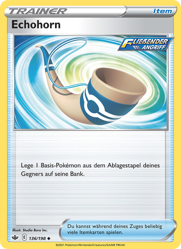 Echohorn 136 — Chilling Reign (German Pokémon TCG card)
