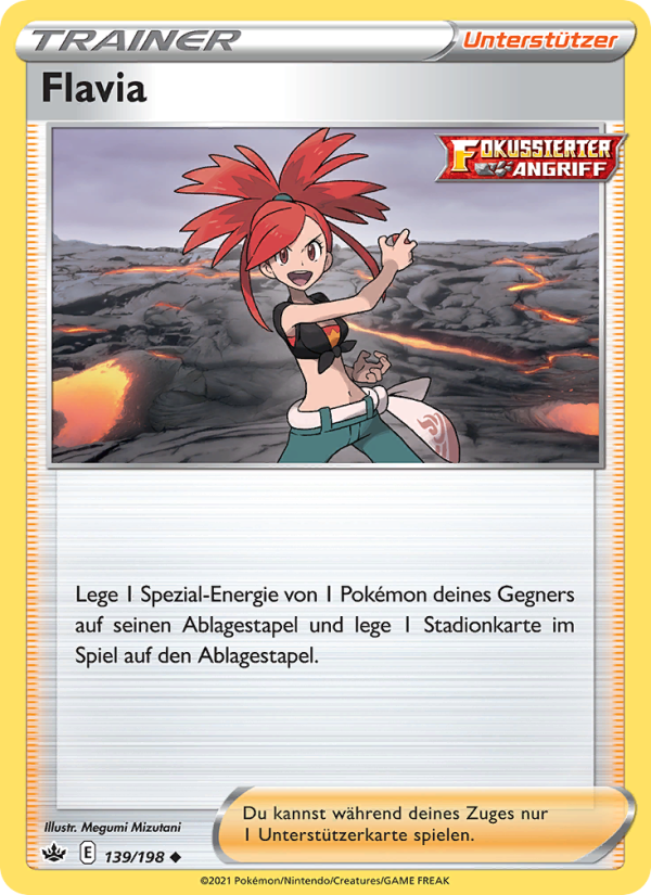 Flavia 139 — Chilling Reign (German Pokémon TCG card)