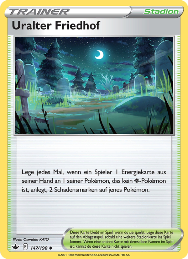 Uralter Friedhof 147 — Chilling Reign (German Pokémon TCG card)