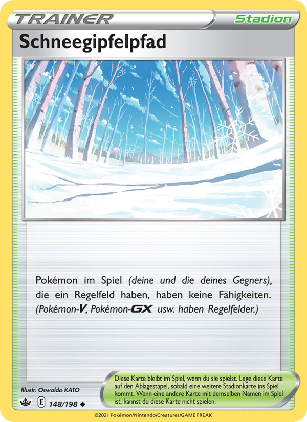 Schneegipfelpfad 148 — Chilling Reign (German Pokémon TCG card)