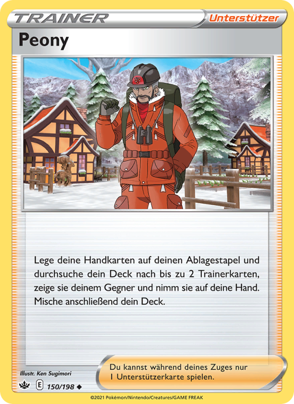 Peony 150 — Chilling Reign (German Pokémon TCG card)