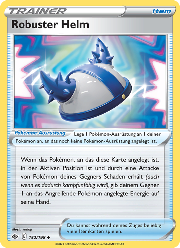 Robuster Helm 152 — Chilling Reign (German Pokémon TCG card)