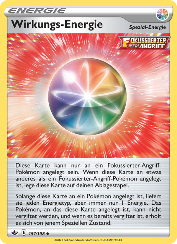 Wirkungs-Energie 157 — Chilling Reign (German Pokémon TCG card)
