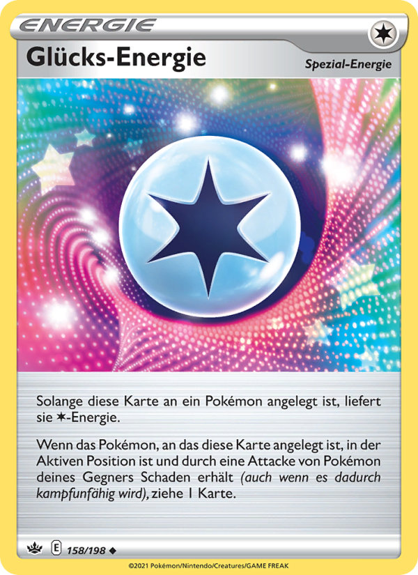 Glücks-Energie 158 — Chilling Reign (German Pokémon TCG card)