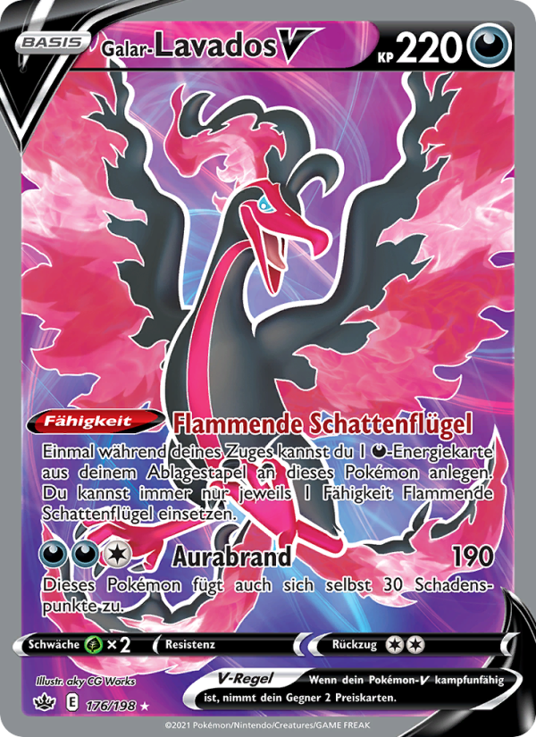 Galar-Lavados V 176 — Chilling Reign (German Pokémon TCG card)