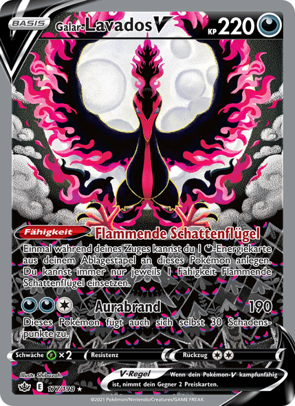Galar-Lavados V 177 — Chilling Reign (German Pokémon TCG card)