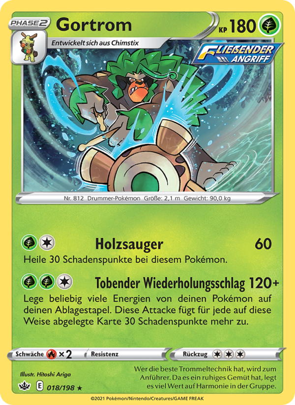 Gortrom 18 — Chilling Reign (German Pokémon TCG card)