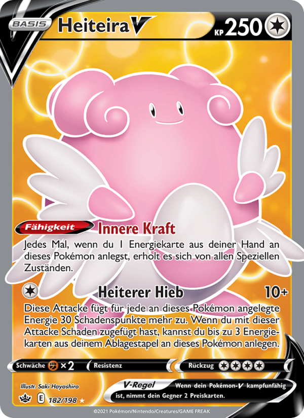 Heiteira V 182 — Chilling Reign (German Pokémon TCG card)