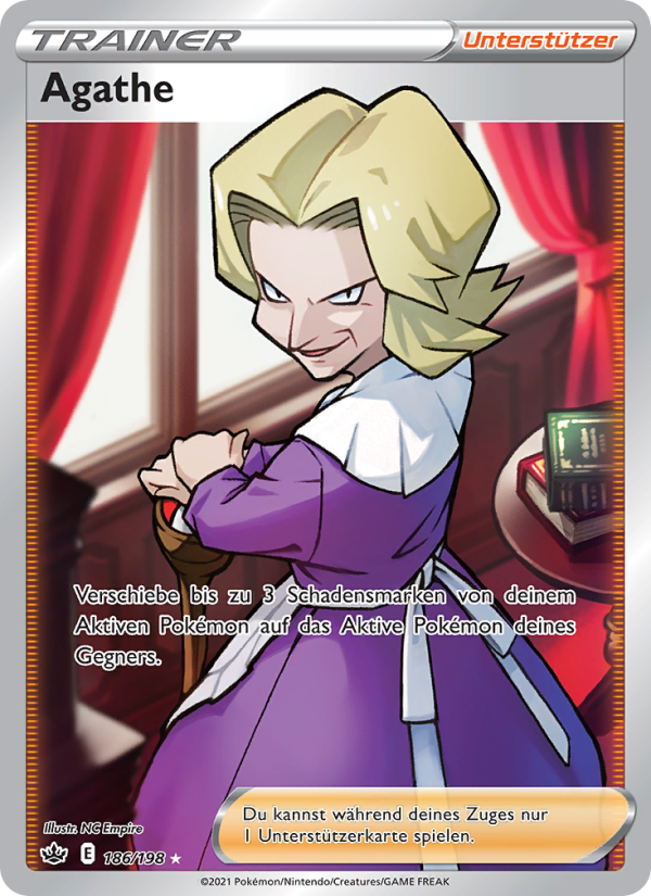 Agathe 186 — Chilling Reign (German Pokémon TCG card)