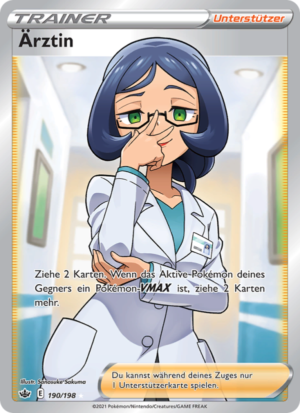 Ärztin 190 — Chilling Reign (German Pokémon TCG card)