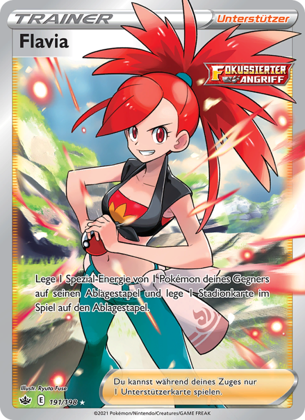 Flavia 191 — Chilling Reign (German Pokémon TCG card)