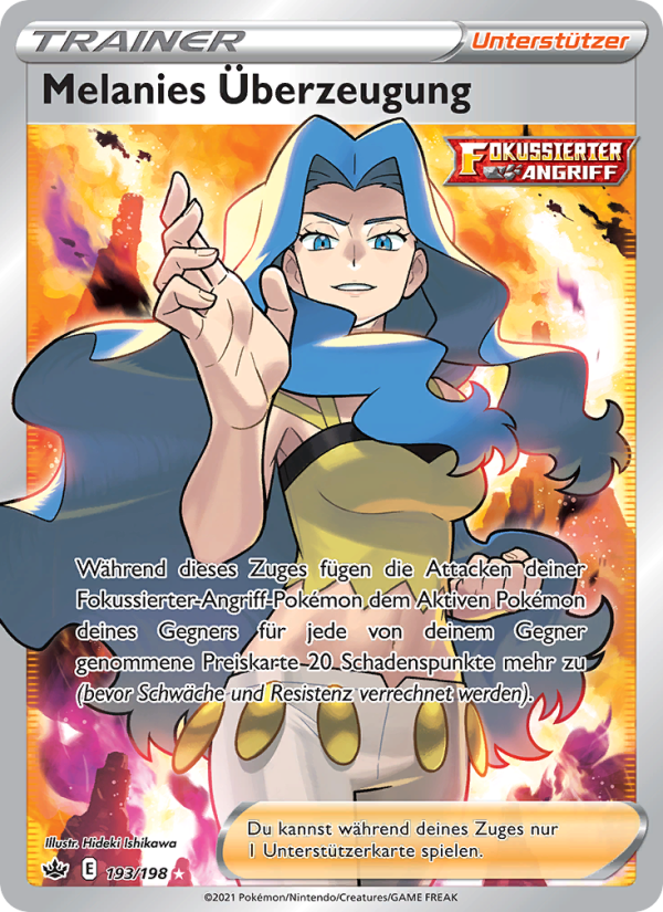 Melanies Überzeugung 193 — Chilling Reign (German Pokémon TCG card)