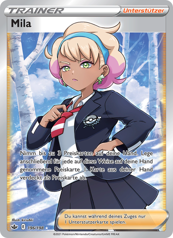 Mila 196 — Chilling Reign (German Pokémon TCG card)
