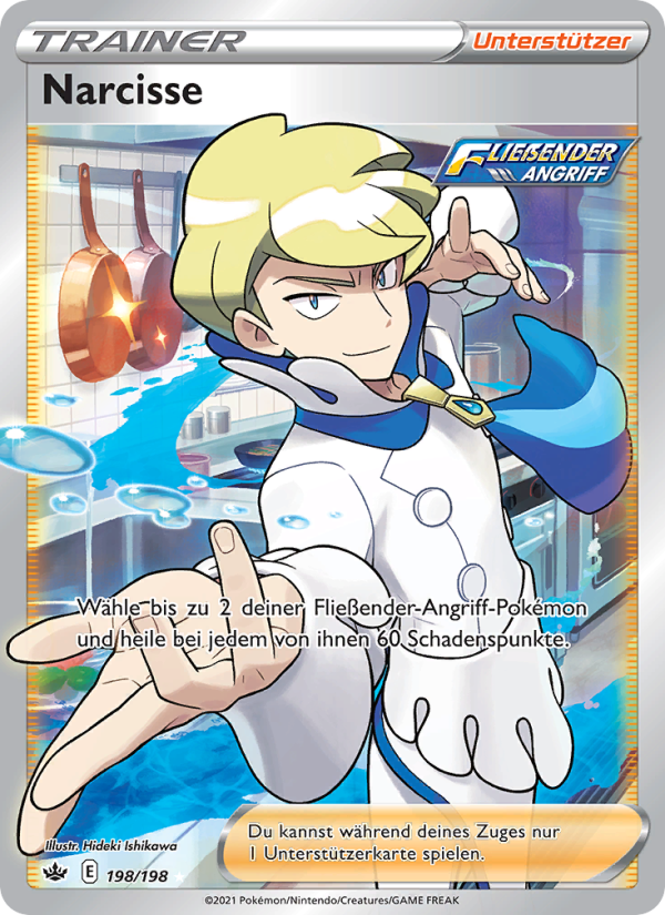 Narcisse 198 — Chilling Reign (German Pokémon TCG card)