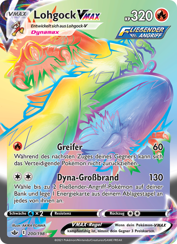 Lohgock VMAX 200 — Chilling Reign (German Pokémon TCG card)