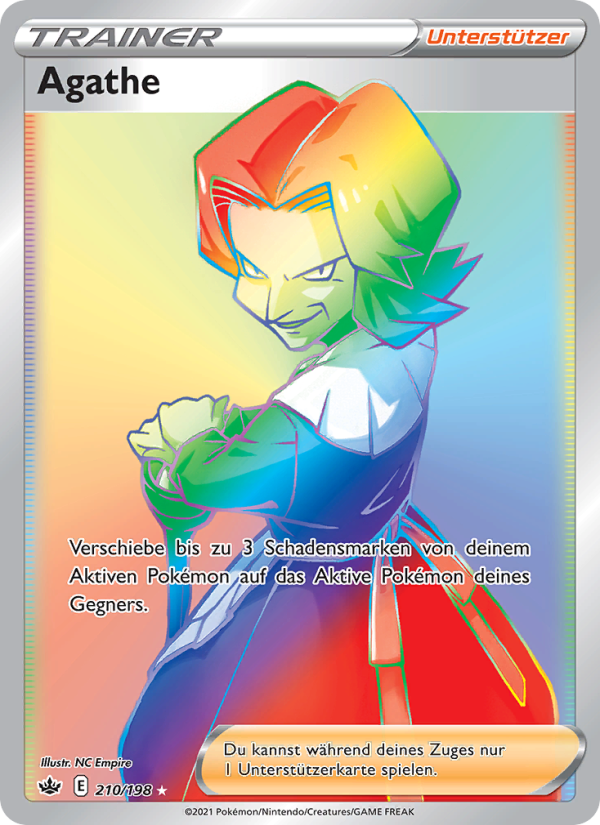 Agathe 210 — Chilling Reign (German Pokémon TCG card)