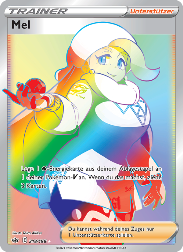 Mel 218 — Chilling Reign (German Pokémon TCG card)