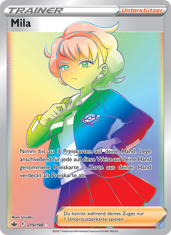 Mila 219 — Chilling Reign (German Pokémon TCG card)
