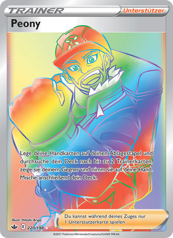 Peony 220 — Chilling Reign (German Pokémon TCG card)