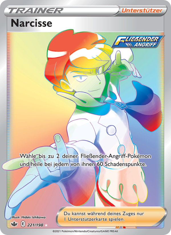 Narcisse 221 — Chilling Reign (German Pokémon TCG card)