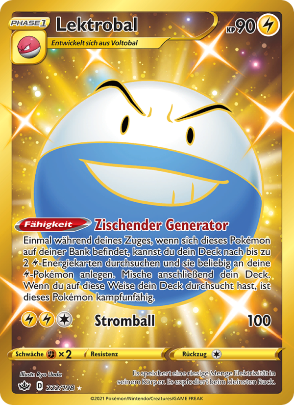 Lektrobal 222 — Chilling Reign (German Pokémon TCG card)