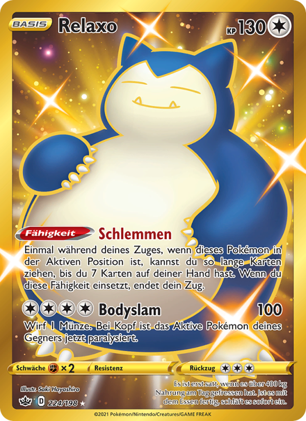 Relaxo 224 — Chilling Reign (German Pokémon TCG card)