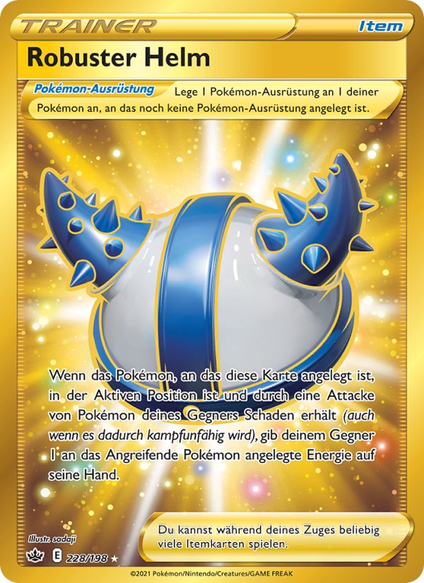 Robuster Helm 228 — Chilling Reign (German Pokémon TCG card)