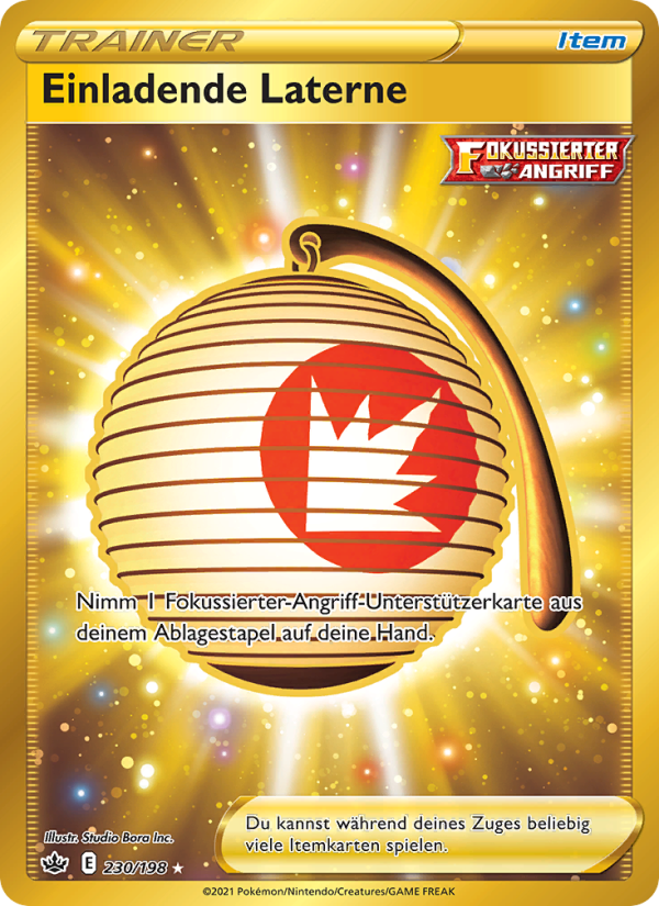 Einladende Laterne 230 — Chilling Reign (German Pokémon TCG card)