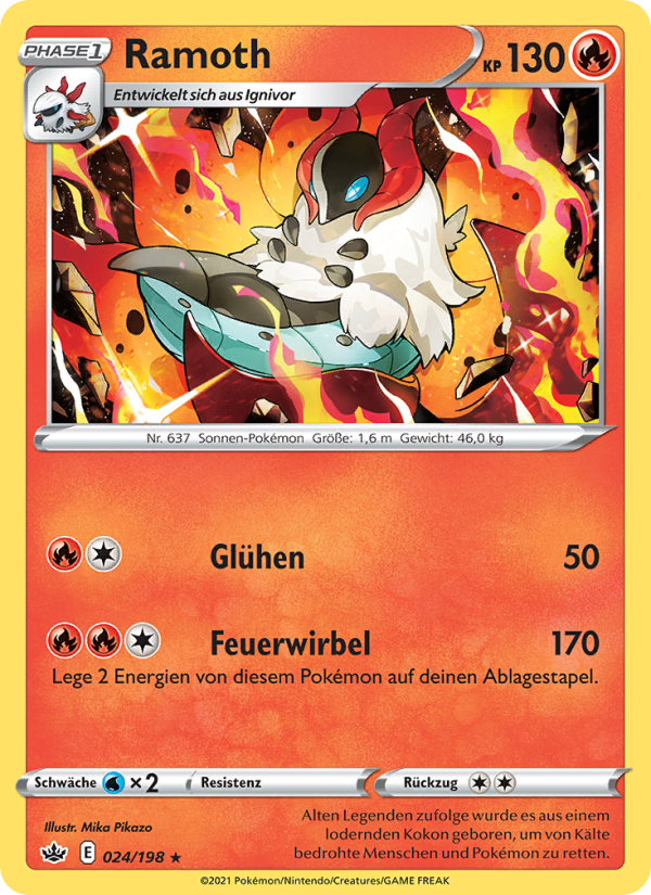 Ramoth 24 — Chilling Reign (German Pokémon TCG card)