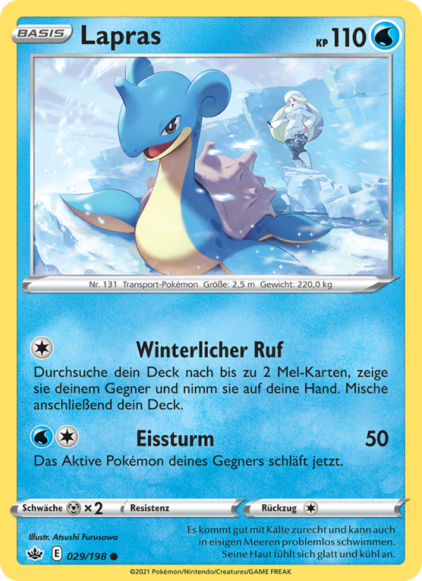 Lapras 29 — Chilling Reign (German Pokémon TCG card)