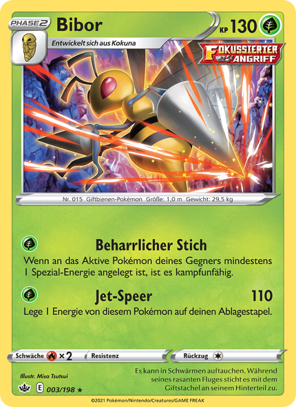 Bibor 3 — Chilling Reign (German Pokémon TCG card)