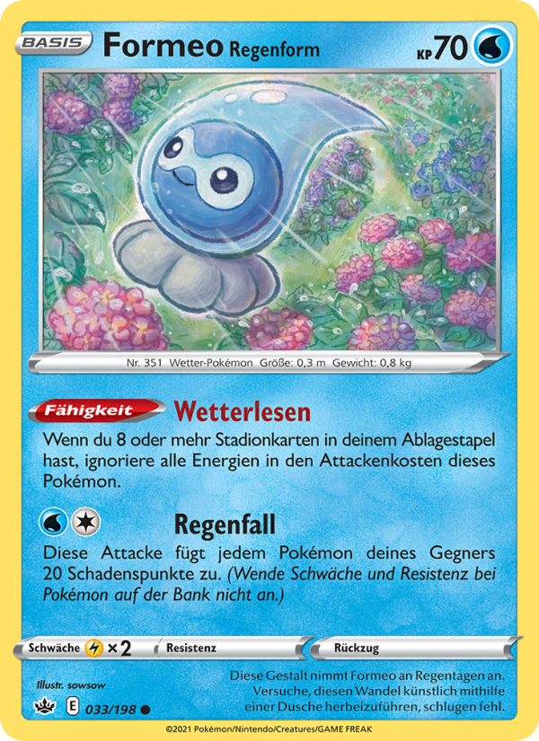 Formeo Regenform 33 — Chilling Reign (German Pokémon TCG card)