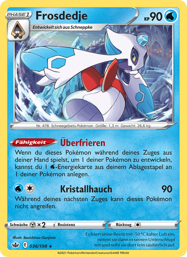 Frosdedje 36 — Chilling Reign (German Pokémon TCG card)