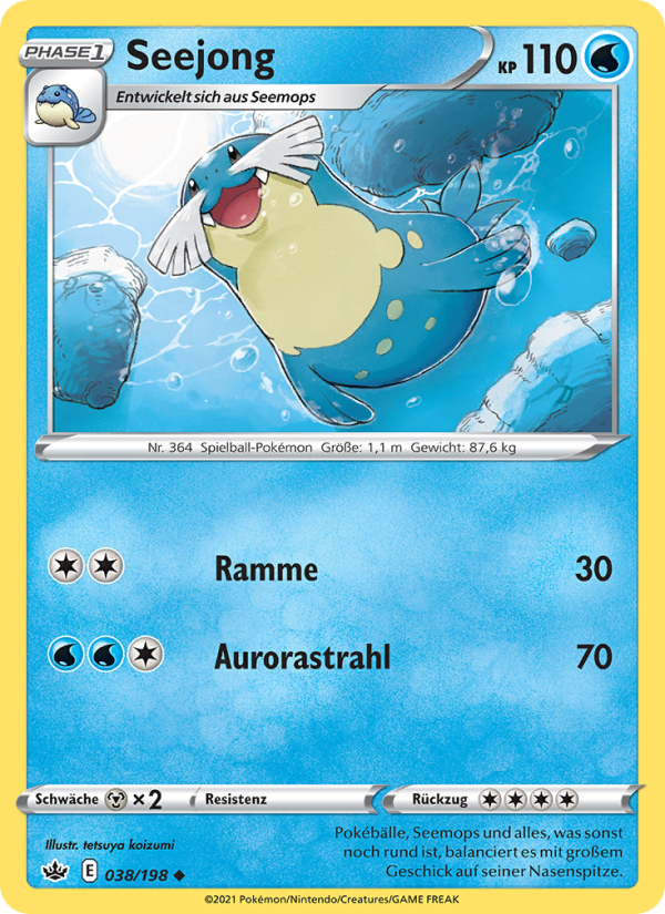 Seejong 38 — Chilling Reign (German Pokémon TCG card)