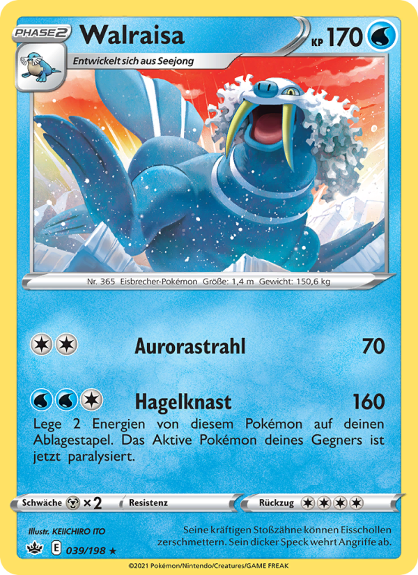 Walraisa 39 — Chilling Reign (German Pokémon TCG card)