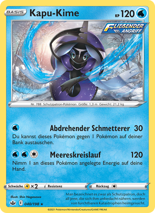 Kapu-Kime 40 — Chilling Reign (German Pokémon TCG card)