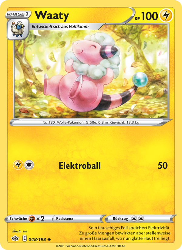 Waaty 48 — Chilling Reign (German Pokémon TCG card)