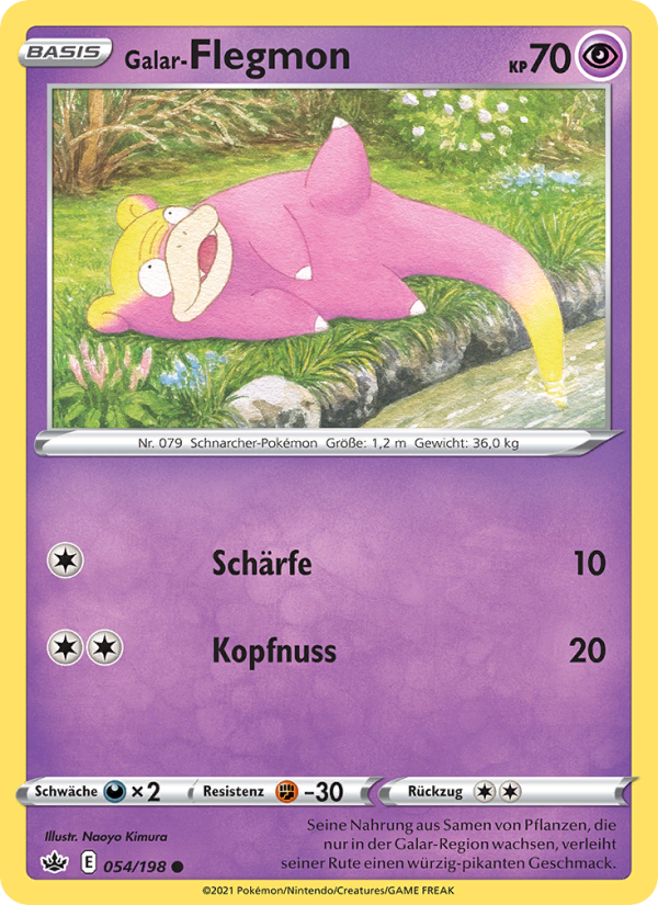 Galar-Flegmon 54 — Chilling Reign (German Pokémon TCG card)