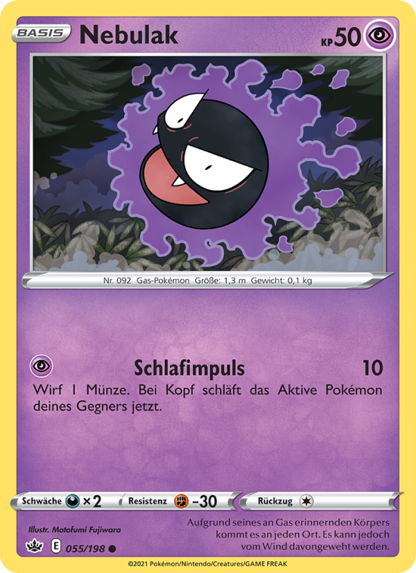 Nebulak 55 — Chilling Reign (German Pokémon TCG card)