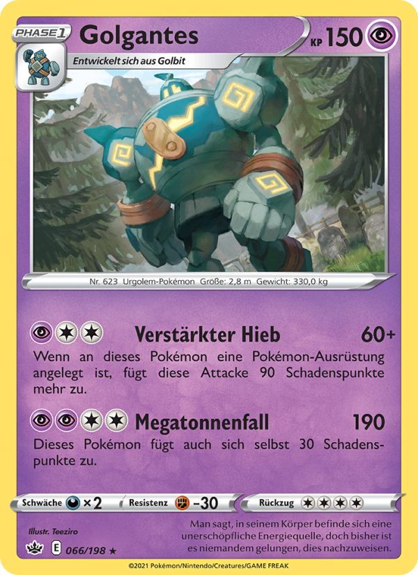 Golgantes 66 — Chilling Reign (German Pokémon TCG card)